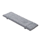 Thumbnail image #1 for G.E.T. Wonder WDR108 Rectangular Melamine Serving Tray, 11-4/5"L x 3-3/4"W, Gray Terrazzo Case of 12