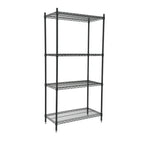 Thumbnail image #1 for Omcan 49255 Shelving Kit, open wire design, 48″W x 18″D x 72″H, kit includes: (4) 18″ x 48″ shelves, (4) 72″ posts, (16) clips, (4) levelers
