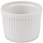 Thumbnail image #1 for JB Prince R206 3.5 Round Porcelain Soufflé Dish, 8 oz, White, 3-1/2 in Dia x 2-1/2 in H