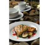 Thumbnail image #2 for Steelite International Rene Ozorio, Concerto 6306P703 Buffet Plate, 9-1/2", Round Porcelain, Wide Rim Case of 2 Dozen