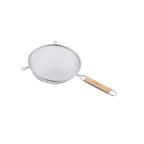 Thumbnail image #1 for CAC China SSTR-08S Fine Mesh Strainer, 8-Inch, Single-Layer Stainless Steel, Wood Handle Case of 48