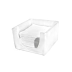 Thumbnail image #1 for Steelite Kenny Mack, Coffee Break KMK1010SH Square Resin Beverage Napkin Holder, Shell, 6"L x 6"W x 4"H