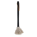 Thumbnail image #1 for Chef Master Mr. Bar-B-Q 02103Y Basting Mop, 15 in, Cotton Mop Head, Leather Hanging Strap, Hardwood Handle, Black Case of 12