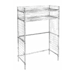 Thumbnail image #1 for SPG International Amco MR22448PG Mixer Accessory Rack, 48"W x 24"D x 72"H, 24 Hooks, Two Top Shelves, Blue Coated