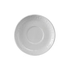 Thumbnail image #1 for Tuxton China Chicago CHE-054 Porcelain Saucer, 5-5/8" Diameter, Round, Embossed Case of 3 Dozen