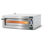 Thumbnail image #1 for Italiana FoodTech Compact Pro CP420/1 Single-Deck Electric Pizza Oven with Refractory Stone Deck and Stainless Steel Exterior