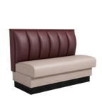 Thumbnail image #1 for ATSMFG ATS AT&S-AS-W36-6CH GR8 William Standard Booth, single, 48" long x 36" high, 6-channel back, removable sinuous spring seat with connecting