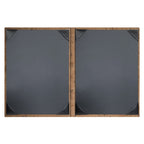 Thumbnail image #2 for Risch Vino VINO-2V 8.5X11 Padded Faux-Cork Double-Fold Menu Cover, 8-1/2" x 11", 2-View Case of 25