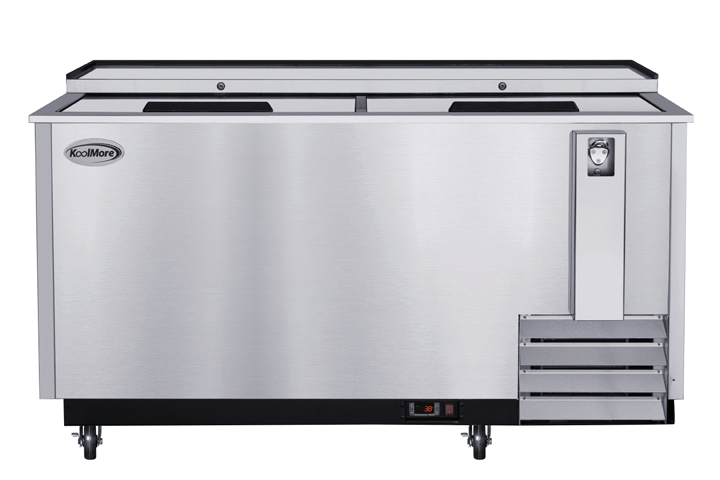 Product image #5 for KoolMore 65-Inch Stainless Steel Commercial Bottle Cooler, 19 Cu. Ft., Built-In Opener