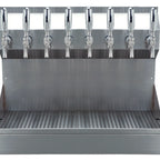 Thumbnail image #5 for Micro Matic USA Kronos KRONOS-8SSKR 8-Faucet Wall-Mount Glycol-Cooled Draft Tower with Drip Tray, Brushed Stainless Steel