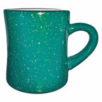 Thumbnail image #1 for International Tableware Campfire 82245-02/11 10 oz Speckled Ceramic Diner Mug with Handle, Green Exterior Case of 3 Dozen