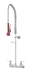 Thumbnail image #3 for Krowne Diamond Series 8-Inch Center Wall-Mount Pre-Rinse Faucet Assembly, 35-Inch High, Dual Spray Head