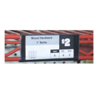 Thumbnail image #1 for Eagle Group A206216 Plastic Shelf Label Holder, 3" Long, Black, Holds 1-1/4" High Label