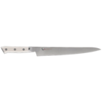 Thumbnail image #1 for JB Prince Mcusta Z241 9 9-2/5-Inch Forged Sujihiki Slicer, Molybdenum/Vanadium Steel Blade, White Corian Handle