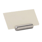 Thumbnail image #1 for TableCraft Products 795 Stainless Steel Bullet Card Holder, 2" x 1/2" Case of 100