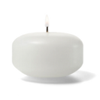Thumbnail image #1 for Hollowick/Steelite Select Wax FC2W-144 Floating Candle, 2" Diameter x 1-3/16" Height, White