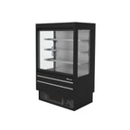 Thumbnail image #2 for Turbo Air TOM-40MSEB-N-GD Vertical Air Curtain Open Display Merchandiser, 10.4 Cu. Ft., Self-Contained Refrigeration, Black, LED Lighting