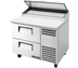 Thumbnail image #6 for True 44 5/8-Inch Stainless Steel Refrigerated Pizza Prep Table with 2 Drawers and Alternate Top