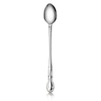 Thumbnail image #1 for New Star Foodservice Inc. 58765 Iced Teaspoon, 18/0 Stainless Steel, 1.8 mm Gauge, Rose Pattern Case of 24 Dozen