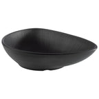 Thumbnail image #1 for Libbey APS Germany - Nero APS 85076 Melamine Bowl, 20.2 oz., 9 x 7 in., Organic Shape, Black