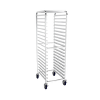 Thumbnail image #1 for Winholt Equipment AL-1820B-B4LC Mobile Medium-Duty Aluminum Pan Rack, 40 14 x 18 or 20 18 x 26 Pan Capacity, Locking Casters
