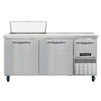 Thumbnail image #1 for Continental Refrigerator RA68SN8 Refrigerated Sandwich Prep Table, 68"W, 3 Doors, 8-Pan Top, Stainless Steel