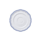 Thumbnail image #1 for Steelite International Folio, Porcelain 62579FP821 Porcelain Saucer, 6.5", Round, Adelina Double Line Blue Case of 2 Dozen