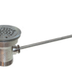 Thumbnail image #1 for Component Hardware Top-Line D55-7510 Twist Handle Waste Outlet with Overflow, 3-1/2" Sink Opening, Flat Strainer, 1-1/2"/2" NPT