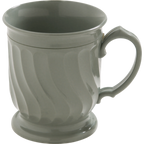Thumbnail image #1 for Dinex Turnbury DX300084 Insulated Polypropylene Pedestal Base Mug, 8 oz, Sage