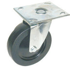 Thumbnail image #1 for Eagle Group EAGLEbrite CPB5-250 Plate Caster with Brake, 5" Wheel, 250 lb Capacity, Resilient Tread