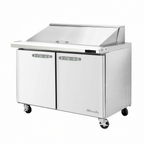 Thumbnail image #1 for Blue Air FSE LLC BLMT36-HC Two-Section Mega Top Sandwich Prep Table, 36-3/8"W, 15-Pan, Rear-Mounted Self-Contained Refrigeration