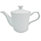 Thumbnail image #1 for CAC China Corona CRO-TP Porcelain Teapot, 15 oz, Embossed, with Lid Case of 3 Dozen
