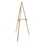 Thumbnail image #1 for AARCO Products WE60 64" Solid Wood Display Easel, Oak Finish, Holds up to 36" x 48" Poster/Board