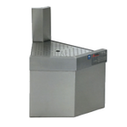 Thumbnail image #1 for Eagle Group Spec-Bar WBOC60-24 Underbar Outside Corner Angle Workboard, 60° Angle, 24"D, Stainless Steel, Drainboard Top, No Legs