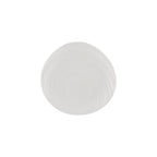 Thumbnail image #1 for CAC China Bahamas BHM-7 7-1/2" Round Porcelain Plate with Embossed Rim, Bone White Case of 3 Dozen