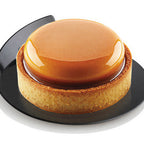 Thumbnail image #1 for Louis Tellier US Silikomart PLASTICRDBKTRAY Round Non-Slip Plastic Bakery Display Tray, Black, 3.38" Diameter Case of 10