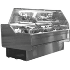 Thumbnail image #1 for RPI Industries Annapolis SCXAD48R-II Full-Service Refrigerated Deli Display Case, 51-1/8 in, Curved Glass, Laminate Exterior