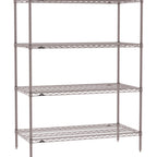 Thumbnail image #1 for Metro Super Erecta SE-3060K4-63-S4 Wire Stationary Starter Wire Shelving Unit, 60"W x 30"D x 63"H, 600 lb. capacity per shelf, 2000 lb. capacity per