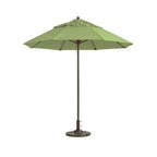 Thumbnail image #1 for Grosfillex Windmaster 98842431 9 ft Round Patio Umbrella, 1-1/2 in Aluminum Pole, Replaceable Fiberglass Ribs, Pistachio Recacril Fabric