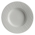 Thumbnail image #1 for Steelite International Folio, Foliobone Ruche 4412RF017 Ruche Round Bone China Wide Rim Pasta Plate, 16 oz, 11" 1 Dozen