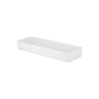 Thumbnail image #1 for Global Tableware Collective Dalebrook, Kata DBTW4228 Rectangular Melamine Salad Bar Crock, 4.5 qt, White, 20-1/2" x 6-7/8" x 2-3/4"