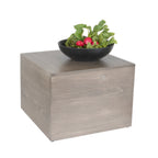 Thumbnail image #2 for Cal-Mil Aspen 432-9-110 Square Buffet Riser, 12"W x 12"D x 9"H, Gray-Washed Pine Wood
