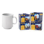 Thumbnail image #1 for G.E.T. GET SP-TM-1308-W Tritan Plastic Mug, 8 oz, White Case of 2 Dozen