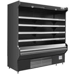 Thumbnail image #1 for USR Brands Coldline SOCD-76-B Horizontal Open-Air Merchandiser, Black, 4-Tier Shelves, Self-Contained Refrigeration, 76.2"W