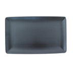 Thumbnail image #1 for Tableware Solutions USA Matte Black by Continental 33RECT204-71 Rectangular China Platter, Black, 14-2/5" x 6-2/5" Case of 12