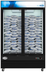 Thumbnail image #7 for KoolMore 53-Inch Indoor Dual Glass-Door Ice Merchandiser Freezer, 42 Cu. Ft., Black