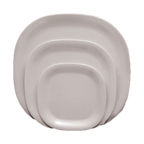Thumbnail image #1 for Thunder Group Passion PS3014W 14-Inch White Melamine Square Plate with Rolled Edge Case of 24