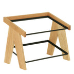 Thumbnail image #1 for Cal-Mil 23138-2-21 2-Tier Acrylic Pastry Display Case with Hinged Front Door, Oak