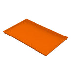 Thumbnail image #1 for TableCraft Products CW2115X Rectangular Cast Aluminum Cooling Plate Serving Tray, Orange, 1/4 Size, 10-1/2 x 6-1/2 x 1/2 in