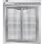 Thumbnail image #2 for Continental Refrigerator Designer Line D2RESNSASGD Two-Section Reach-In Refrigerator, Sliding Glass Doors, Stainless Steel Exterior
